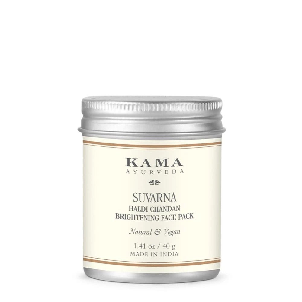 Kama Ayurveda Suvarna Haldi Chandan Brightening Face Pack, 40g