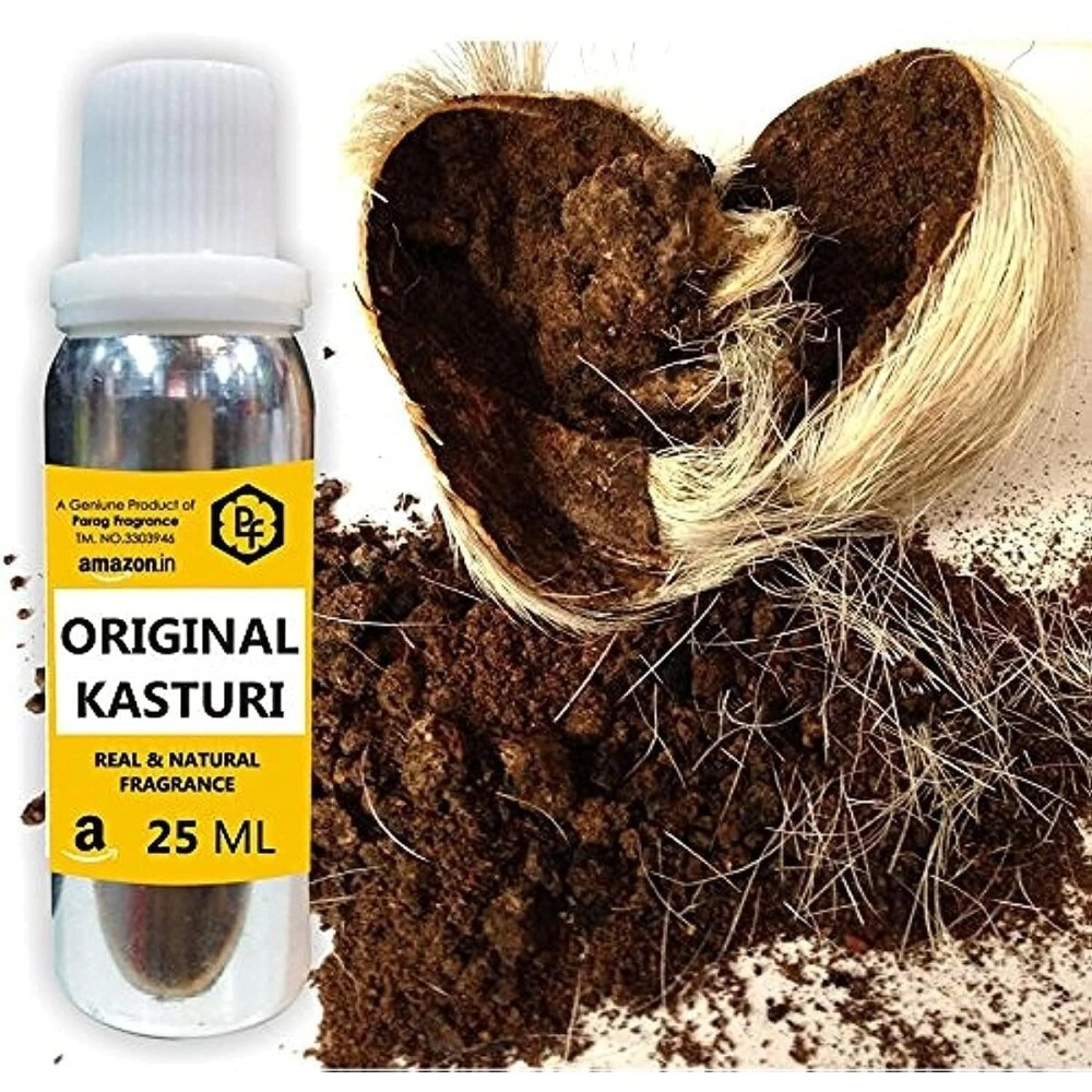 Parag Fragrances Black Kasturi Musk 25ml, Real And Long Lasting Attar, 0% Alcohol, Attar For Man