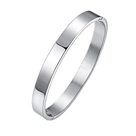 Yellow Chimes Kada Bracelet for Men Stainless Steel Silver Kada Bracelet for Men and Boys