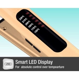 Havells HS4152 Hair Straightener with Titanium Coated Plates (Golden)