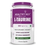 HealthyHey Nutrition L-Taurine - Amino Acid Supplement - 120 Vegetable Capsules