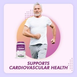 HealthyHey Nutrition L-Taurine - Amino Acid Supplement - 120 Vegetable Capsules