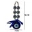 GJ Evil Eyes Hanging for Home & Car | for Good Luck & Prosperity - Blue (7 cm x 10 cm x 7 cm)