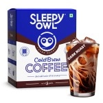 Sleepy Owl Coffee Dark Roast Cold Brew Packs | Set of 5 Packs - Makes 15 Cups |3 Step Brew - No Equipment Required | 100% Arabica Beans - Sourced Directly from Farms