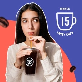 Sleepy Owl Coffee Dark Roast Cold Brew Packs | Set of 5 Packs - Makes 15 Cups |3 Step Brew - No Equipment Required | 100% Arabica Beans - Sourced Directly from Farms