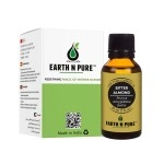 Earth N Pure Bitter Almond Oil (Badam Oil)100% Cold-Pressed, Natural,Therapeutic Grade Carrier Oil With Glass Dropper-Promotes Healthy Looking Skin, Great As Baby Oil, Anti-Wrinkles, Anti-Aging(30 Ml)