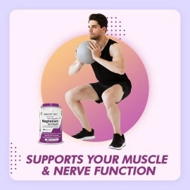 HealthyHey Nutrition High Absorption Magnesium Glycinate, 550mg - 120 Vegetable Capsules