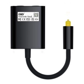 EMK Optical splitter 1 in 2 Out Toslink splitter A..
