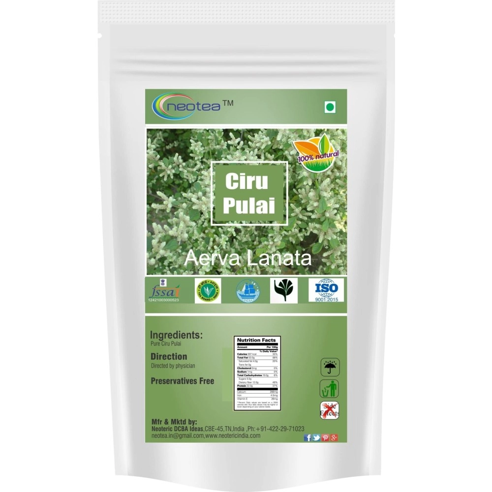 Neotea Aerva Lanata | Mountain Knot Grass | Ciru Pulai | Gorakhbuti | Cherula | Pindidonda | Bili Himdi Powder (100gm)