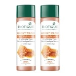 Biotique Honey Water Pore Tightening Brightening Toner with Himalayan Waters |Maintains pH Balance| Moisturized and Hydrated Skin | |100% Botanical Extracts| All Skin Types | 120ml (Pack Of 2)