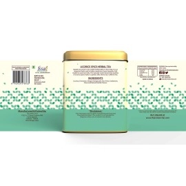 The Indian Chai - Licorice Spice Herbal Tea 100g with Orange Peel, Ginger & Vanilla for Immunity