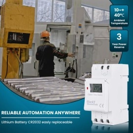 Blackt Electrotech (BT-41D): 16/240V AC Programmable Daily/Weekly Digital LCD Display Control Counter/Time Timer Relay Switch: DIN Rail Type (Warranty 6 Months)