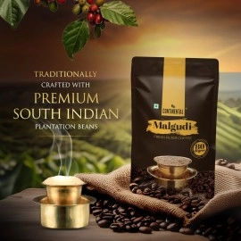 Continental Malgudi Filter Coffee Powder 200g Pouch (80% Coffee - 20% Chicory)