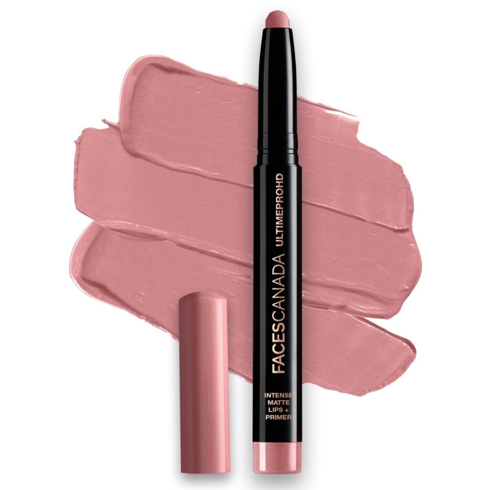FACESCANADA Faces Canada Hd Intense Matte Lipstick, Feather Light Comfort, 10 Hrs Stay, Primer Infused, Flawless Hd Finish, Made In Germany, Brown, Red, Pink, Purple, Nude Lip Color, Tease, 0.05 Oz