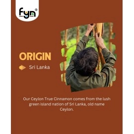 FYN True Ceylon Cinnamon Quills (100gram) - World\'s Best - Sri Lankan Dalchini Sticks
