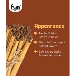 FYN True Ceylon Cinnamon Quills (100gram) - World\'s Best - Sri Lankan Dalchini Sticks