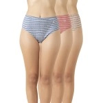 Van Heusen Women Hipster Panty-100% Super Combed Cotton-Pack Of 3-Anti Bacterial, No Marks Waistband, Moisture Wicking, Full Coverage, Assorted