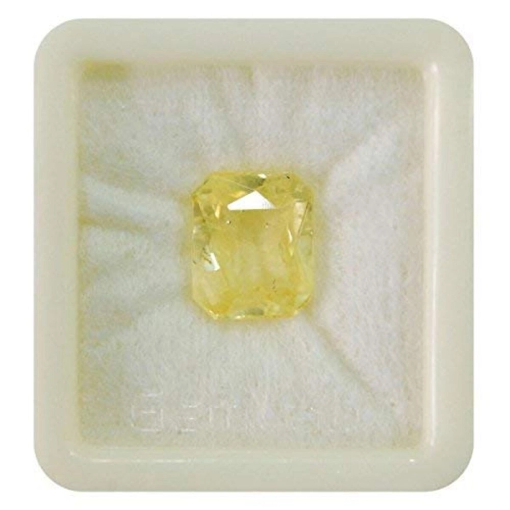Sidharth Gems Yellow Sapphire Ceylon Mined (Pukhraj) Gemstone 11.25 Ratti/10.32 Carat Certified Natural Gemstone AAA++ Quality