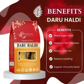 BrijBooti Mahavir Daru Haldi Indian Berberis Aristata (200 g),Natural (BMPL-367)