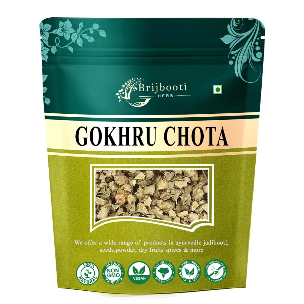 BrijBooti Birju Mahavir 100 Gr Gokhru Chota - Tribulus Terrestris Seeds - Small Caltrops