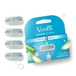 Gillette Venus Hair Removal Razor Blades/Refills/Cartridges for Women - 4 Pieces (Aloe Vera)