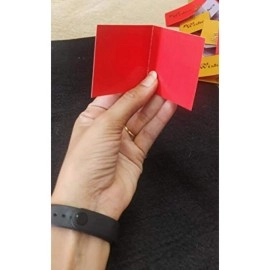 Satyam Kraft Paper Small Traditional Print Multipurpose Gift Tag for Crafts, 6.5x0.2x6.5cm (Multicolour) - Pack of 50