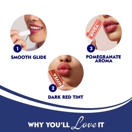 NIVEA Pomegranate Shine Lip Balm - 4.8g