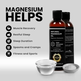 ANANTYA NATURAL MAGNESIUM OIL | Topical Magnesium Oil for feet, Sleep Support, Pain Relief & Muscle Recovery | Magnesium Oil 100ml
