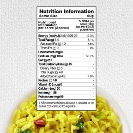MOM - Meal of the Moment, Poha Pouch, 80/60 gm (Pack of 6) - Ready to Eat | Instant Food | No added Preservatives