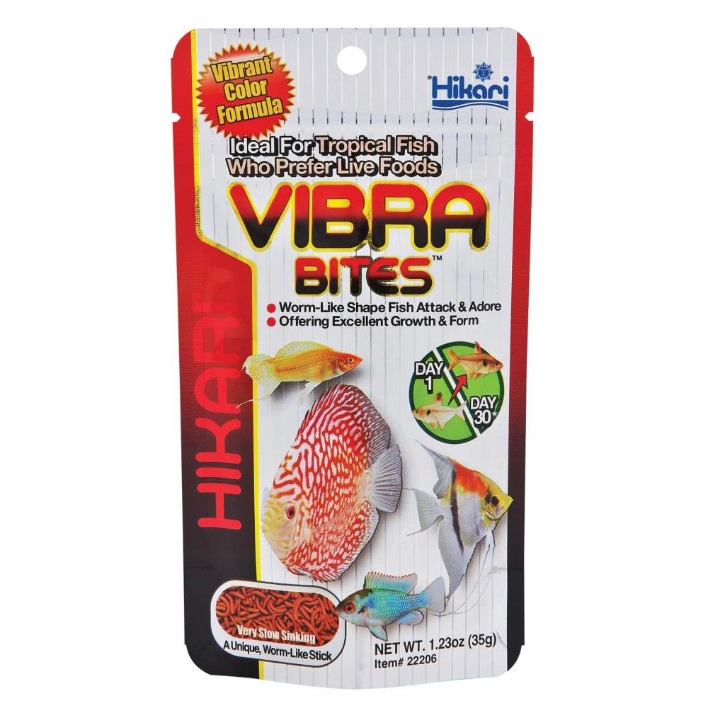 Hikari HK22206 1.23 oz Vibra Bites Tropical Fish Food