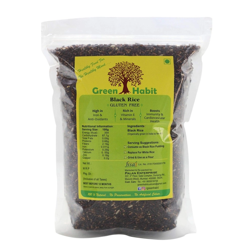 Greenhabit Green Habit Wild Black Rice a.k.a Forbidden Rice (900 gram pack)
