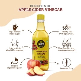 Disano Apple Cider Filtered Vinegar-500ML Plastic Bottle