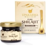 Upakarma Ayurveda Pure Soft Shilajit/Shilajeet Resin/Mumijo/High Potency with Measuring Spoon, Natural Source of Fulvic Acid & Trace Minerals (20 Grams/ 0.52 fl. Oz) Pack-1