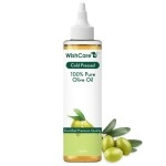 WishCare 100 Percent Pure Premium Cold Pressed Olive Carrier Oil, 200ml