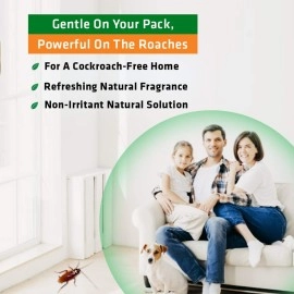 STRATEGI Herbal JustOut Cockroach Repellent Spray - 500ml Refill | Herbal Cockroach Repellent for Home | Baby-Safe, Pet-Friendly | 100% Herbal | Eco-friendly, Non-toxic