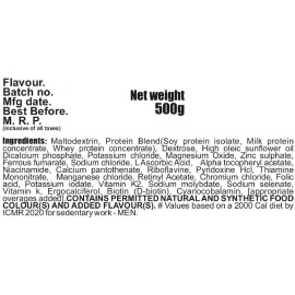 Develo Weight Mass Gainer Protein Shake Powder for Fast Gain in women girls,Nutrition Food Supplement,with Natural Fat Energy I 27 Vitamins & Minerals I 500 grams Chocolate Flavour