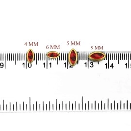 Embroiderymaterial Kundans for Embroidery, Craft and Jewellery Making (250 Pieces) 5x9MM