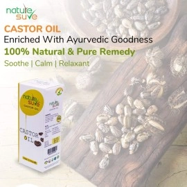 Nature Sure Castor Oil (Arandi Tail) - 1 Pack (110ml) extracted from Ricinus communis