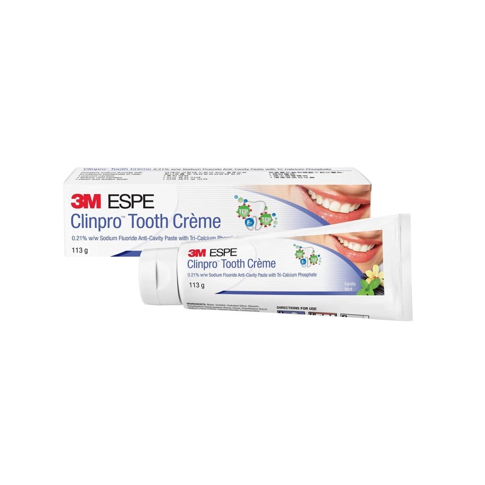 Clinpro 3M Tooth Creme 0.21% NaF Anticavity Toothpaste - 114g (Vanilla Mint)