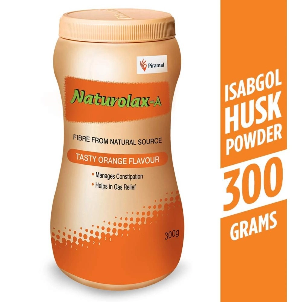 Naturolax Isabgol Husk Powder (Orange Flavour,300g)