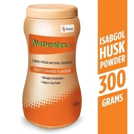 Naturolax Isabgol Husk Powder (Orange Flavour,300g)