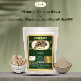 Biotic Natural Vidarikand Powder 100gm - Vidari Kand Churna - Original Bidarikand Powder