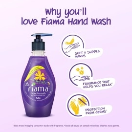 Fiama Relax Moisturising hand wash, Lavender and Ylang Ylang, 400ml