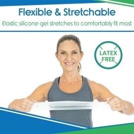 VIVEsole Gel Heel Protectors Silicone Gel Guard For And Moisturizing For Blister Cracked Foot Plantar Fasciitis Spur Relief Soft Cushion Support Protective Insert Sleeve One Size Clear