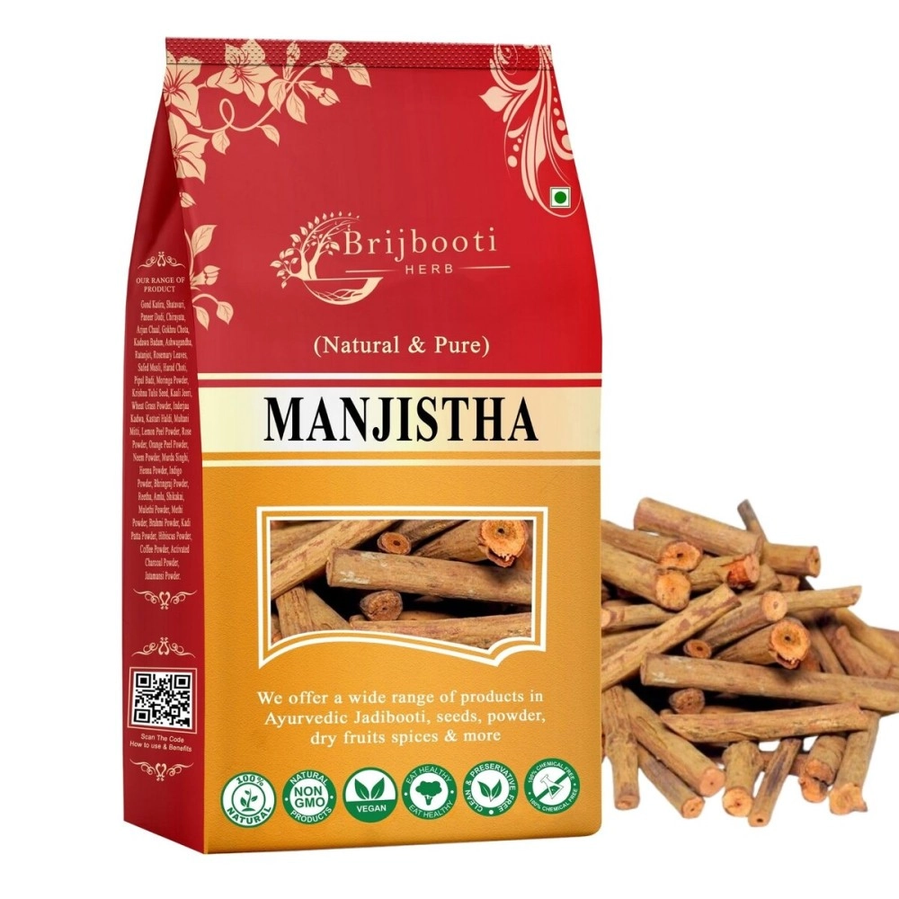 BIRJU MAHAVIR 400 Gr Manjistha/Majith/Majistha/Rubia Cordifolia (Bmkb, Powder)