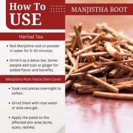 BIRJU MAHAVIR 400 Gr Manjistha/Majith/Majistha/Rubia Cordifolia (Bmkb, Powder)