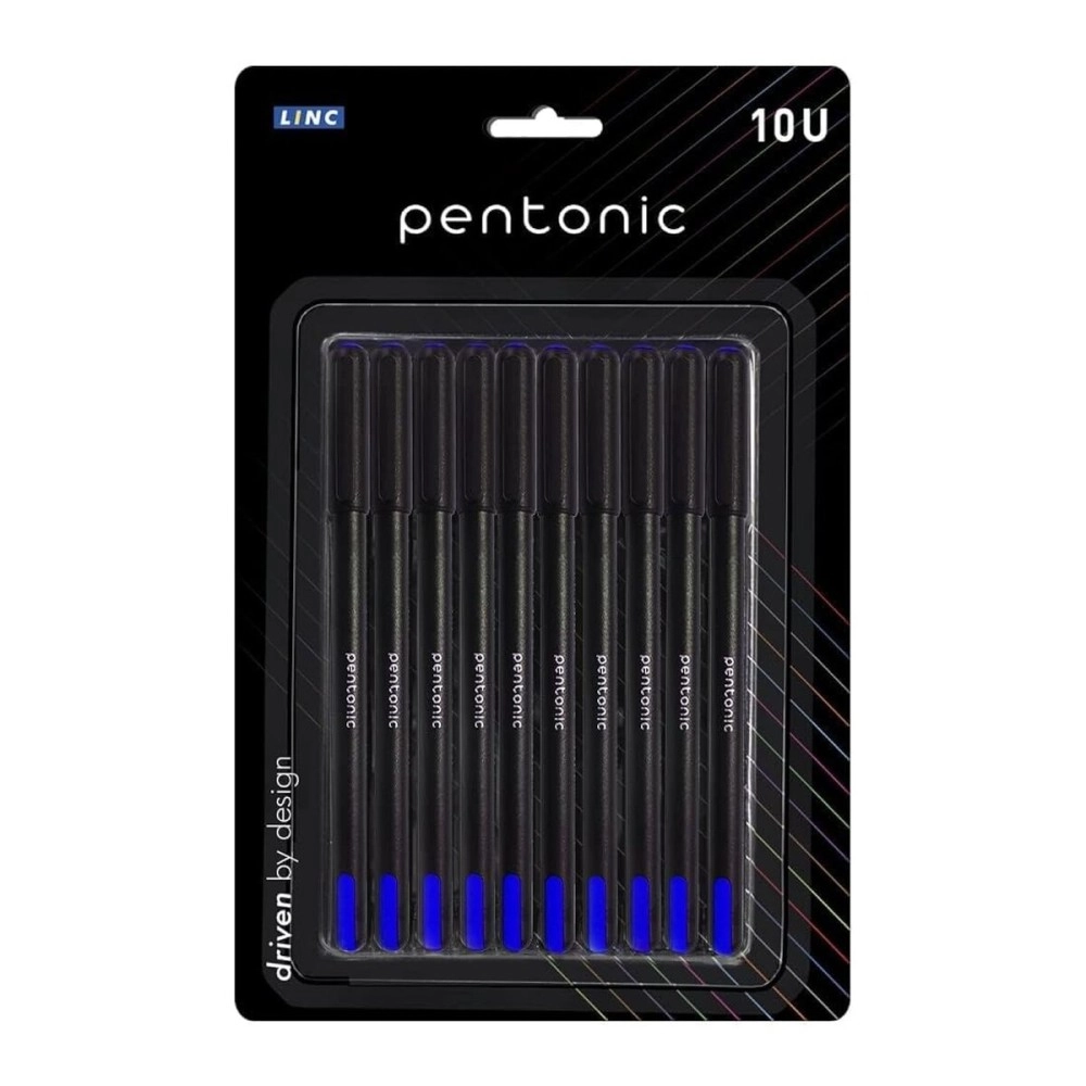 Pentonic Linc Blue Ink Ball Point Pen - Pack of 10