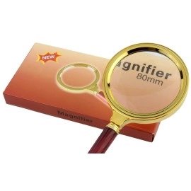 Inditradition Antique Handheld Magnifier, Reading Magnifying Glass | Detachable, 80MM, 3X Power