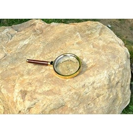 Inditradition Antique Handheld Magnifier, Reading Magnifying Glass | Detachable, 80MM, 3X Power