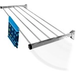 Synergy - (5 Pipe x 4 Feet - Heavy Duty Stainless Steel Foldable Wall Mounted Cloth Dryer/Clothes Drying Stand [SY-GL3]